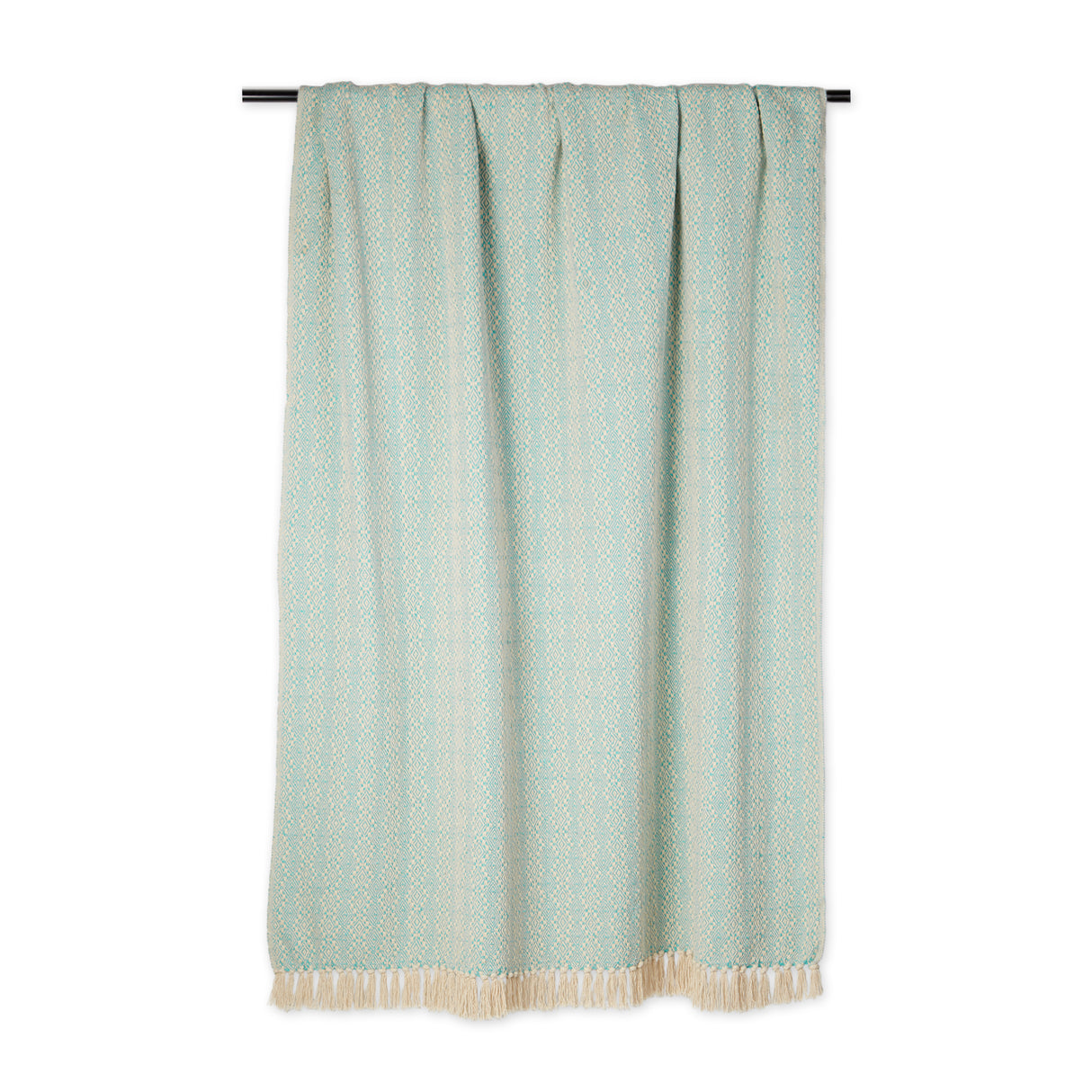 DII Diamond Stitch Cotton Throw Blanket, 50x60-Inch, Aqua