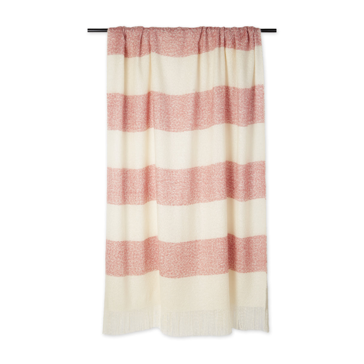 DII Red Rugby Stripe Acrylic Throw