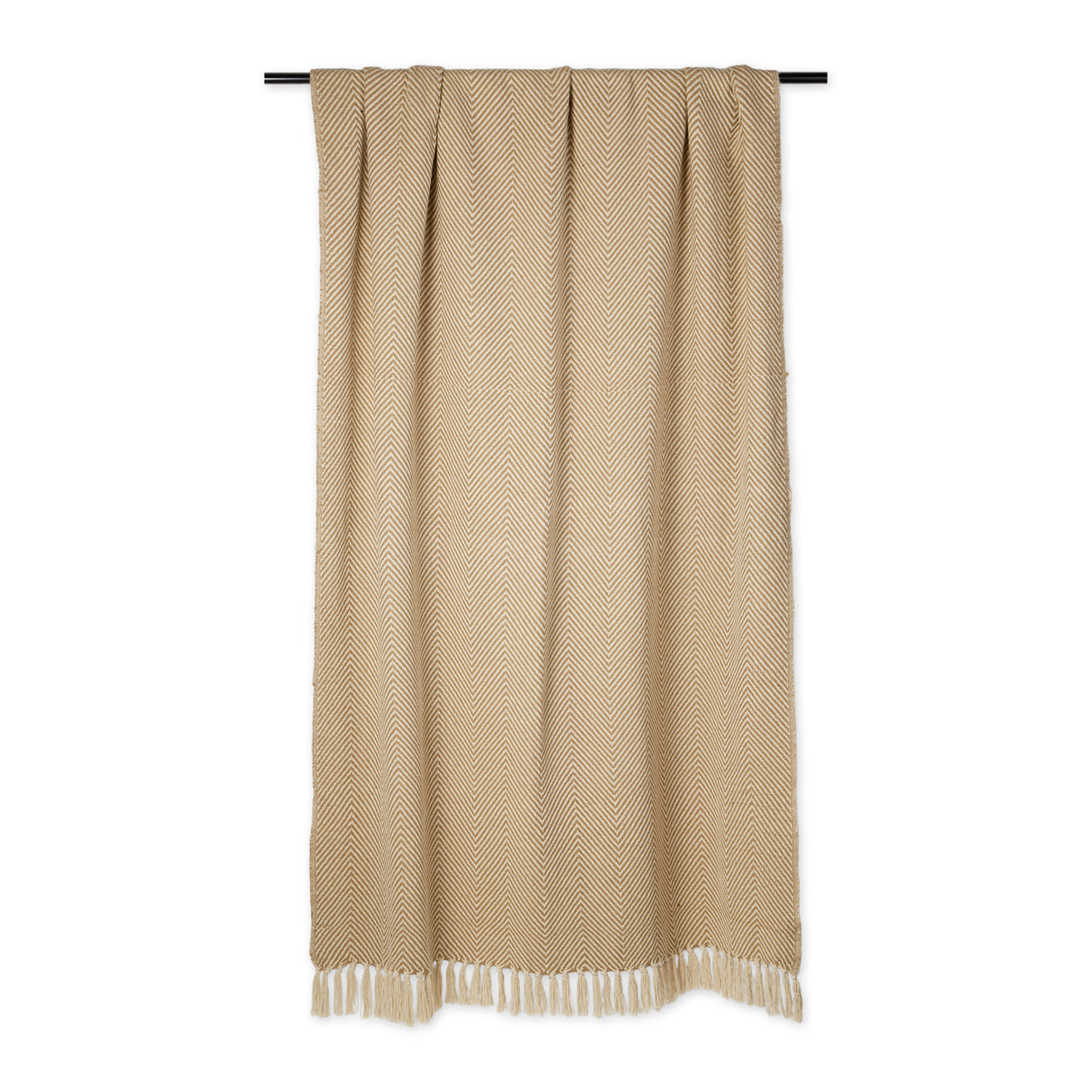 DII Urban Check Cotton 50x60-Inch Throw Blanket, Stone