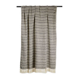DII Adobe Stripe Cotton Throw Blanket, 50x60", Mineral