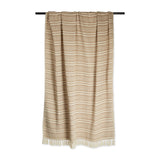 DII Adobe Stripe Cotton Throw Blanket, 50x60", Stone