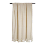 DII Zig-Zag Cotton 50x60-Inch Throw Blanket, Natural