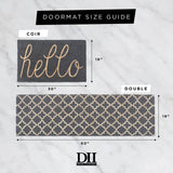 DII Christmas Coir Door Mat, Dear Santa, I've Been Purrfect