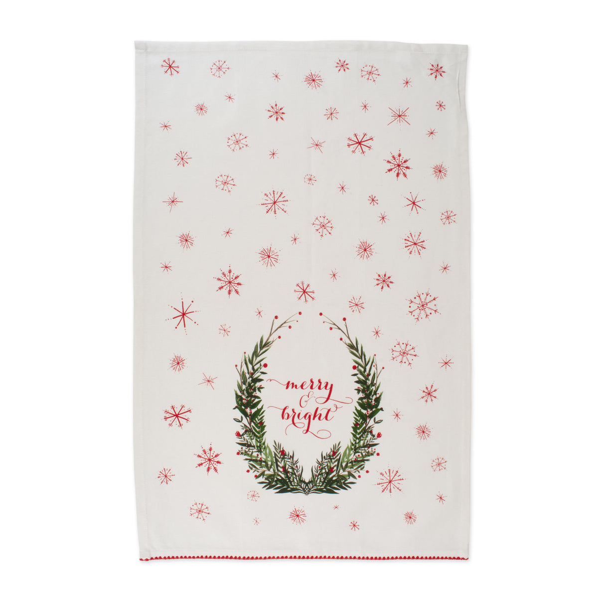 DII Christmas Printed Dishtowel Set 2 Piece, Noel