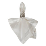 DII Christmas Stripe Napkin Set 6 Piece, Silver Metallic Stripe, 20x20"