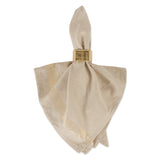 DII Christmas Stripe Napkin Set 6 Piece, Gold Metallic Stripe, 20x20"