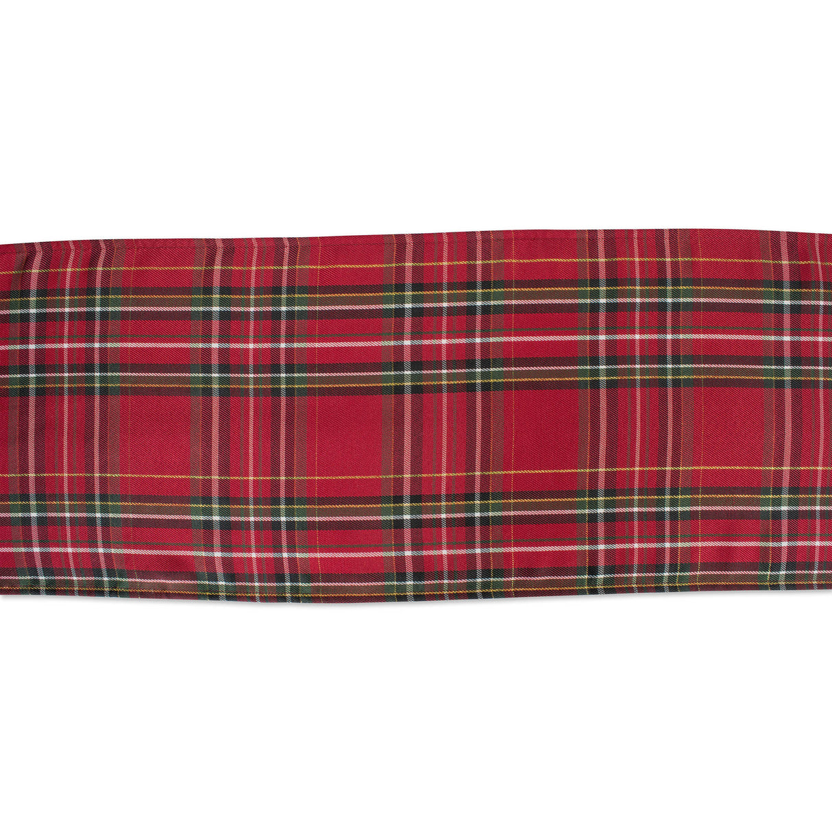 DII Holiday Metallic Plaid Table Runner 14X72