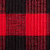 DII Ribbed 13x19" Placemat Set/6, Red/Black Buffalo Check