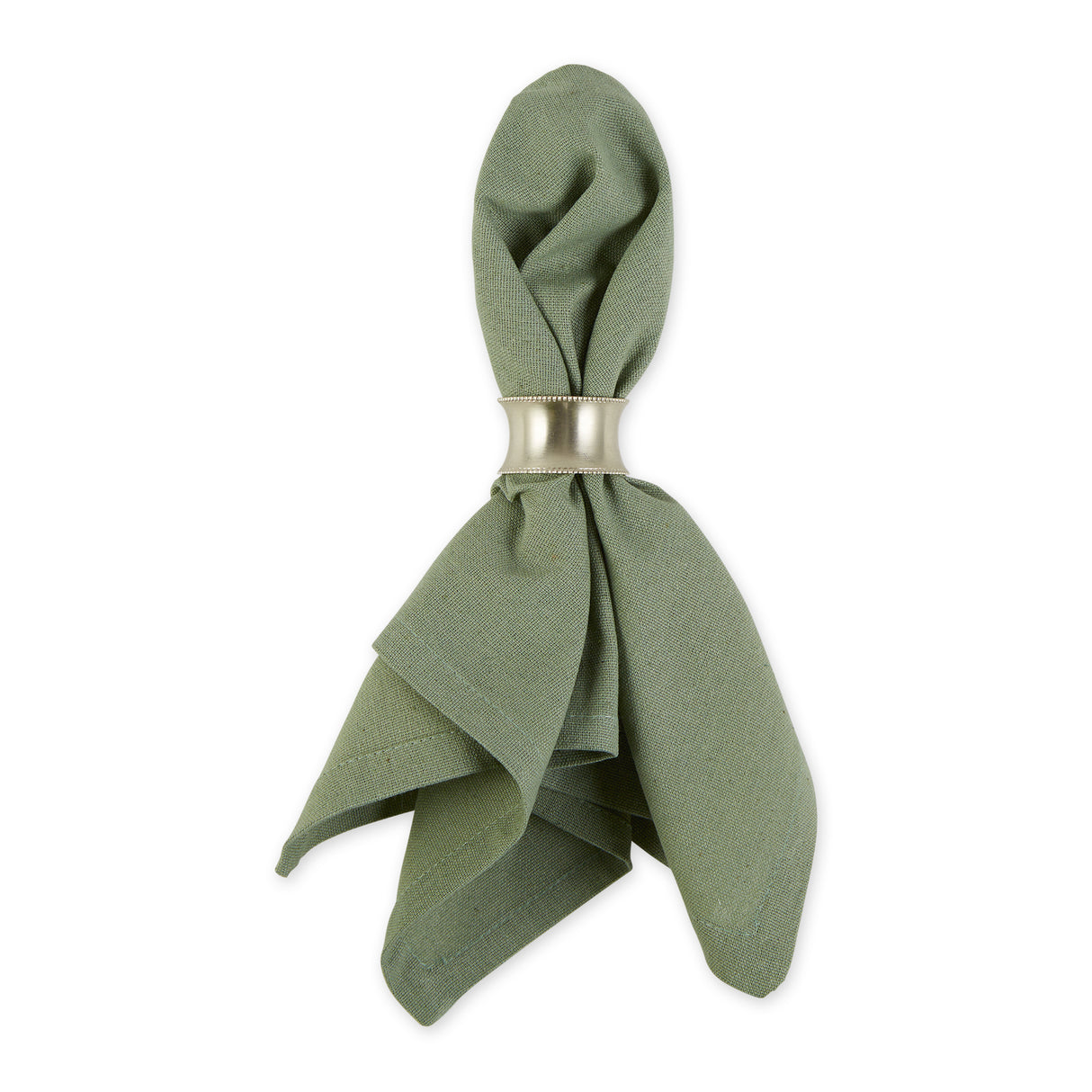 DII Solid 20x20" Cotton Napkin Set 6 Piece, Artichoke Green