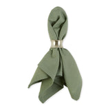 DII Solid 20x20" Cotton Napkin Set 6 Piece, Artichoke Green
