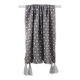 DII Gray Diamond Lattice Throw