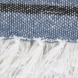 DII French Blue Farmhouse Stripe Throw