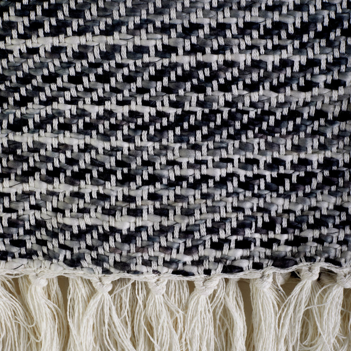 DII Gray Tone Diagonal Stripe Acrylic Throw