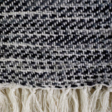 DII Gray Tone Diagonal Stripe Acrylic Throw