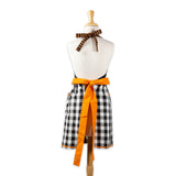 DII Halloween Apron, Buffalo Check, Trick or Treat