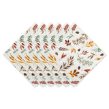 DII Autumn Print Napkin Set/6, Falling Leaves