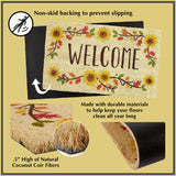 DII Christmas Coir Door Mat, Red Christmas Car