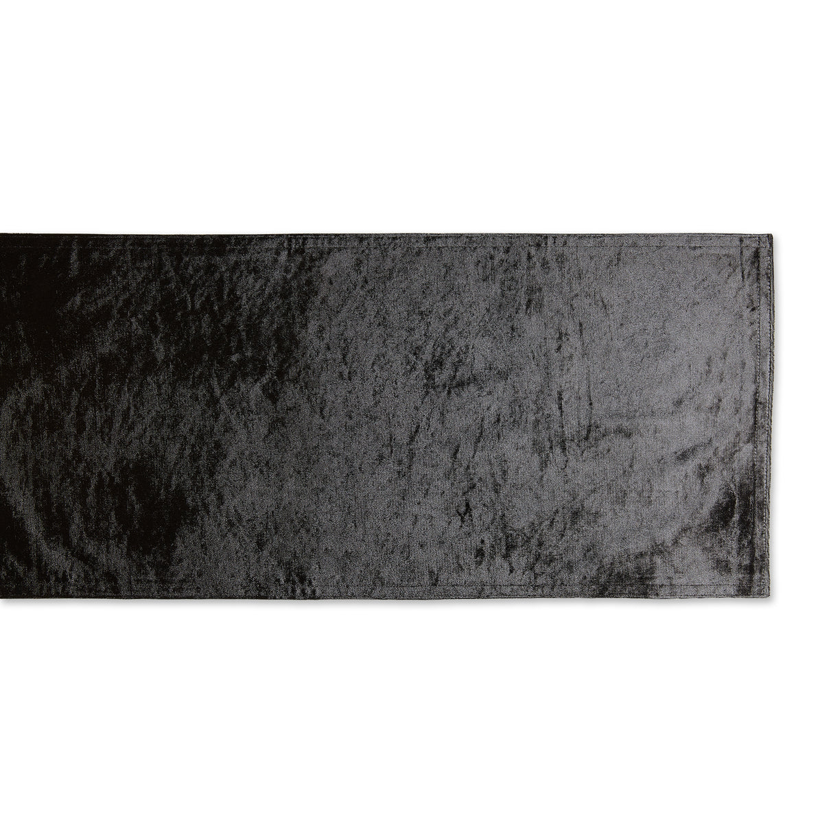 DII Black Velvet Table Runner 14x72