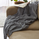 DII Soft Denim Blue Chenille Throw