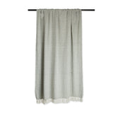 DII Herringbone Stripe Cotton Throw, Artichoke