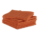 DII Windowpane Terry Dishcloth Set 6 Piece, Spice