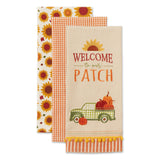 DII Thanksgiving Assorted Dishtowel Set/3, Pumpkin Truck