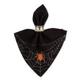 DII Spooky Spiderweb Embellished Napkin Set/4