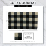 DII Christmas Coir Door Mat, Gnome for the Holidays