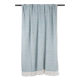 DII Cotton Woven Throw Blanket, 50x60-inch, Storm Blue
