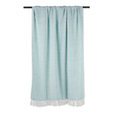 DII X-Diamond Geometric Throw Blanket, 50x60-Inch, Aqua