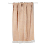 DII Zig-Zag Cotton 50x60-Inch Throw Blanket, Pumpkin Spice