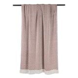DII Zig-Zag Cotton 50x60-Inch Throw Blanket, Cinnamon