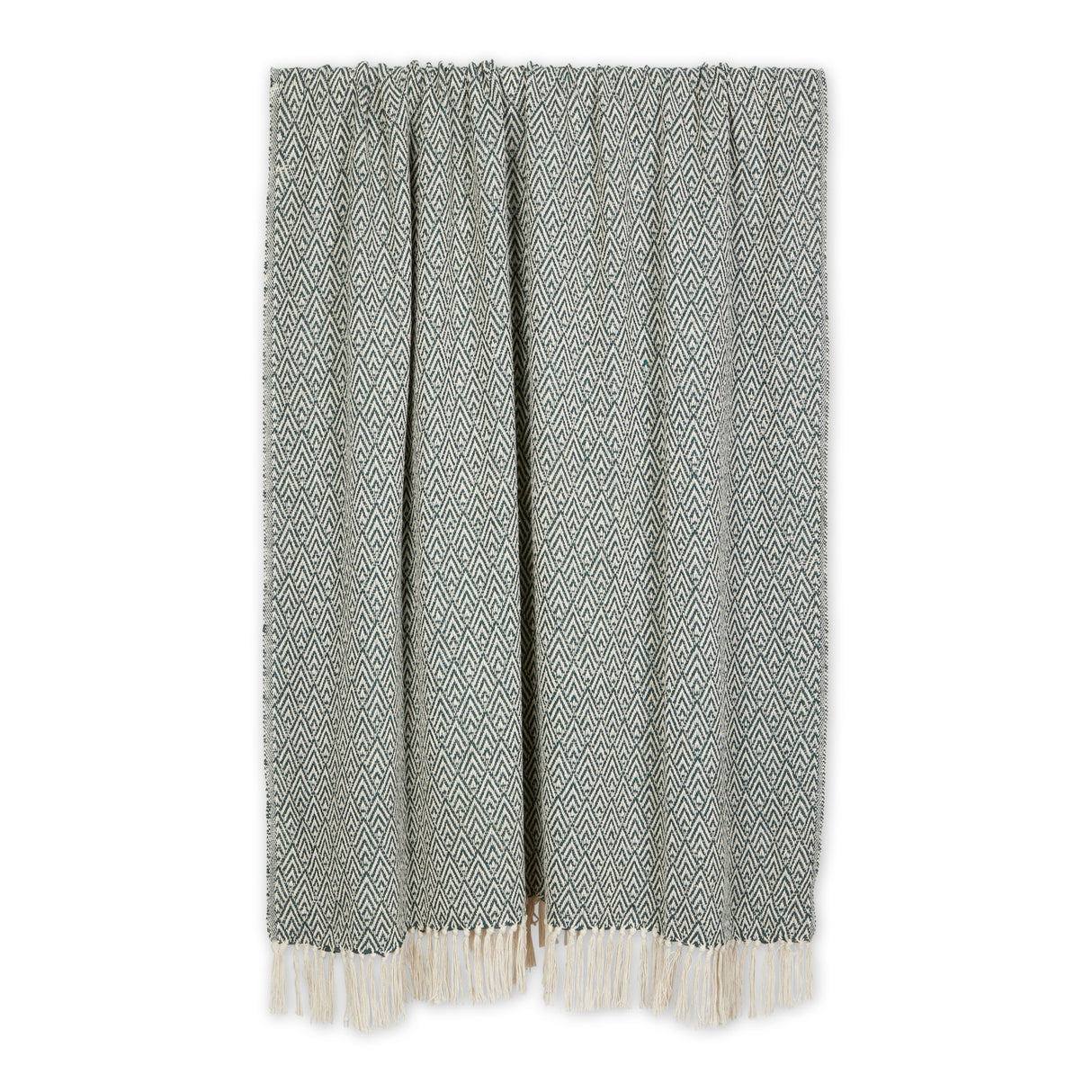 DII Cotton Diamond Throw Blanket, 50x60", Hunter Green
