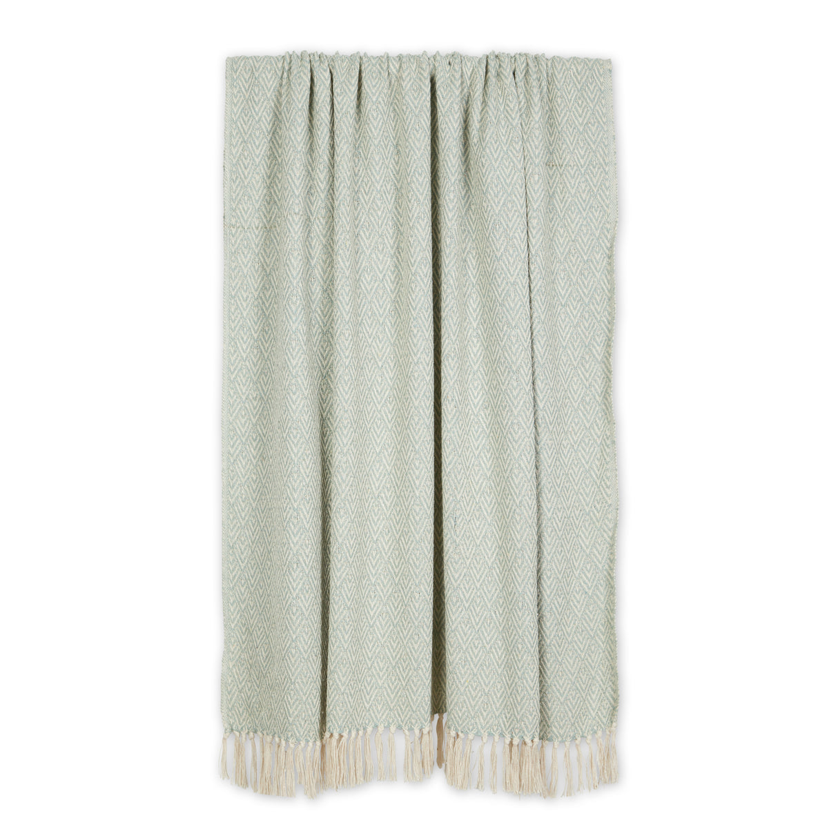 DII Cotton Diamond Throw Blanket, 50x60", Jadeite