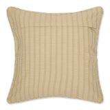 DII Recycled Dobby Stripes Cotton Pillow Cover, 18x18" - Set/2, Biscuit