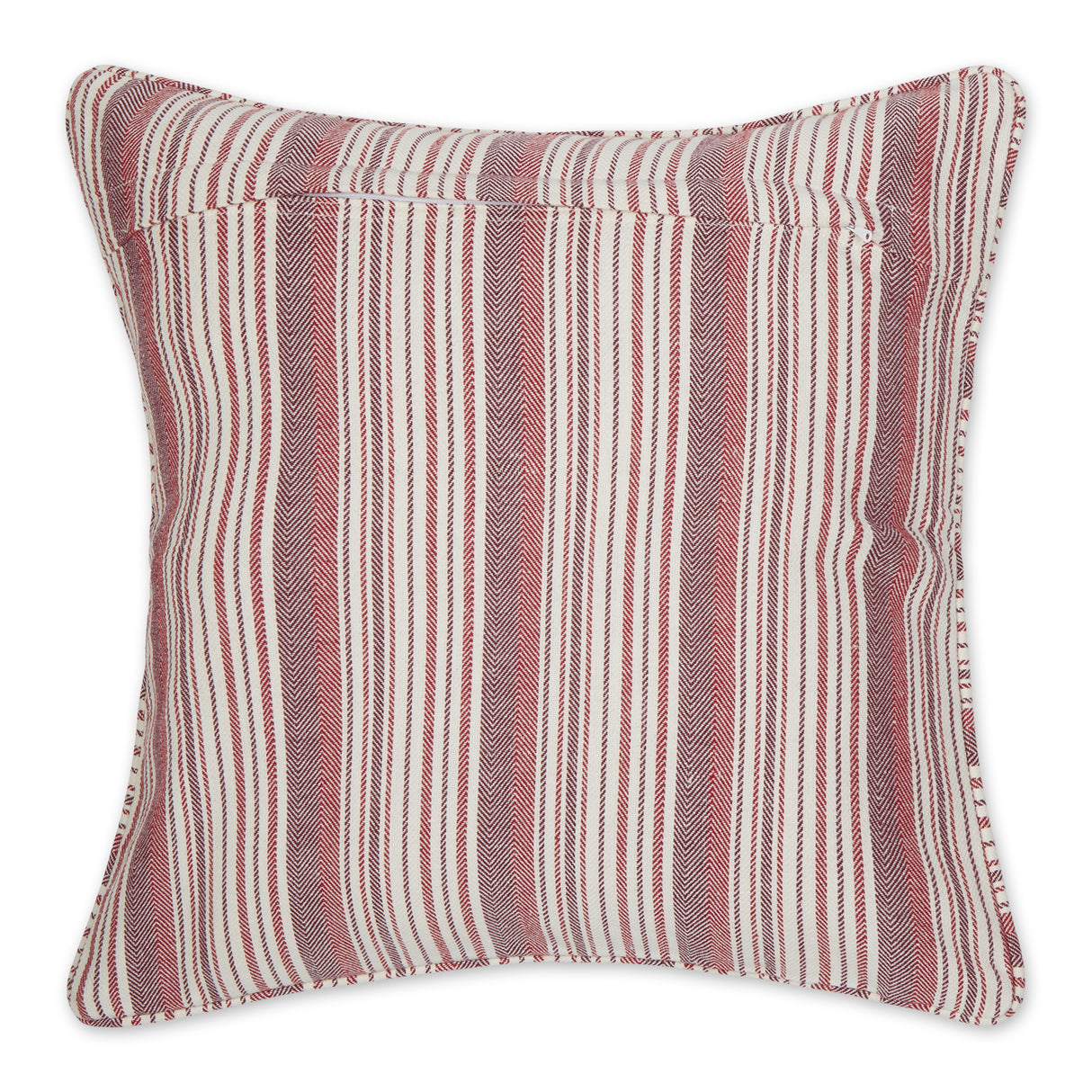 DII Throw Pillow Cover Set/2, Recycled Cotton, 18x18-inch, Barn Red