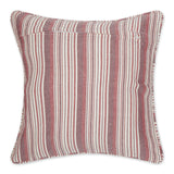 DII Throw Pillow Cover Set/2, Recycled Cotton, 18x18-inch, Barn Red