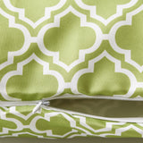 DII Outdoor Pillow Covers, 18x18", Set/2, Green Lattice