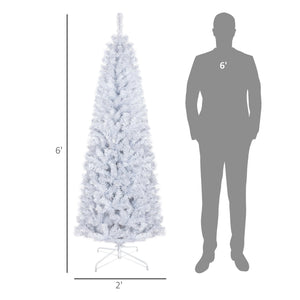 HOMCOM 6ft Pencil Christmas Tree