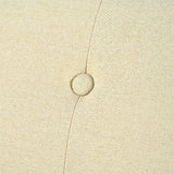 Modern Club Chair with Button-Tufted Back & Tonal Piping