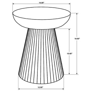 Waters - Round Accent Side Table - Honey