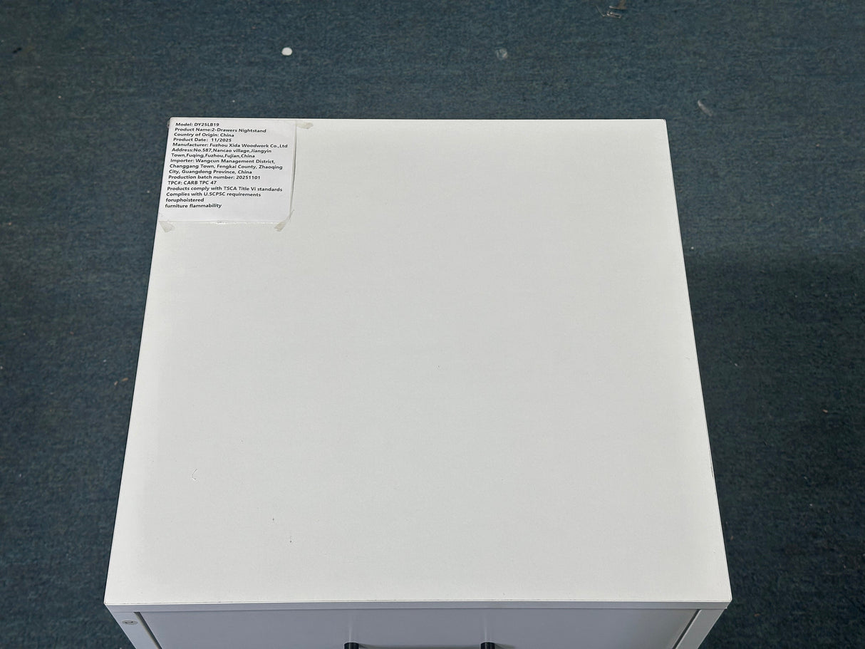 Modern 2-Drawer Nightstand