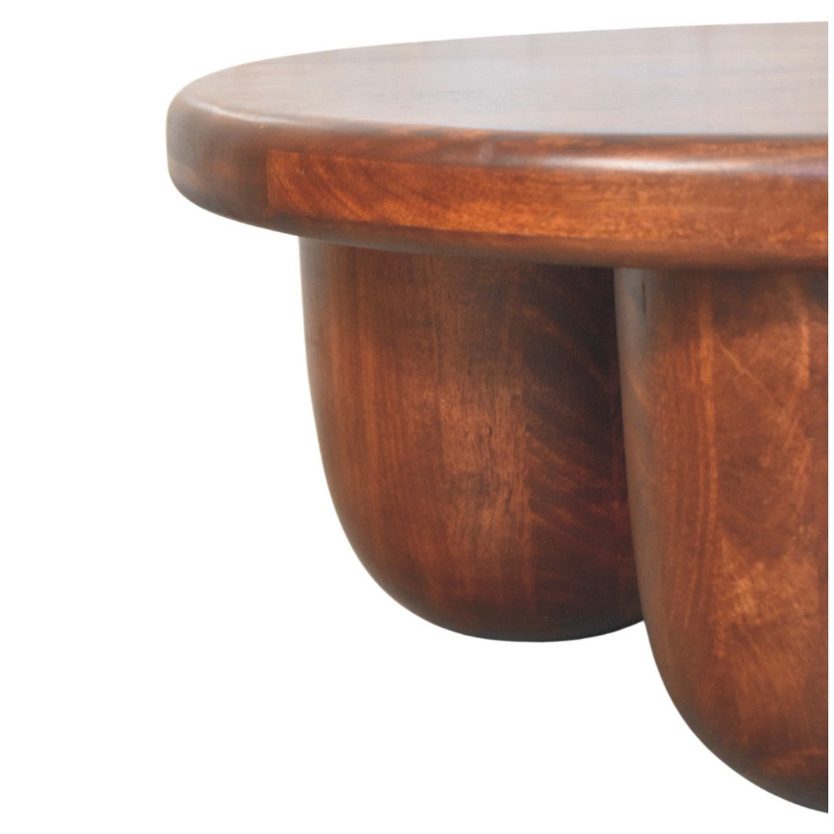 Solid Wood Clara Sculpted Coffee Table