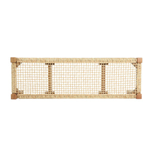 Angie - Bench Outdoor Seating Acacia Wood Faux Rattan - Teak
