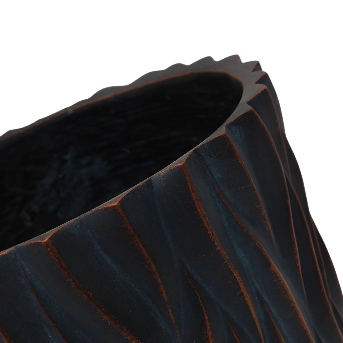Large Round Planters Set of 2 with Drainage Holes - Magnesium Oxide