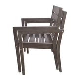 7 Pieces Acacia Wood Outdoor Dining Set with Cushions