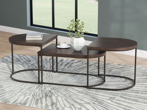 Vanmore - Occasional Table Set (Set of 3) - Dark Brown