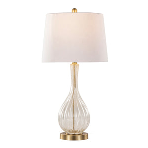 Jenny 27" Contemporary Glass Table Lamp Set of 2