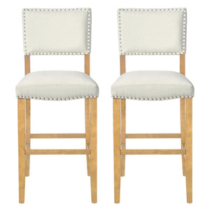 Barstools With Rivet Decoration - Set of 2