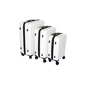 3 Piece Hard Shell Lightweight Carry On Suitcase Set